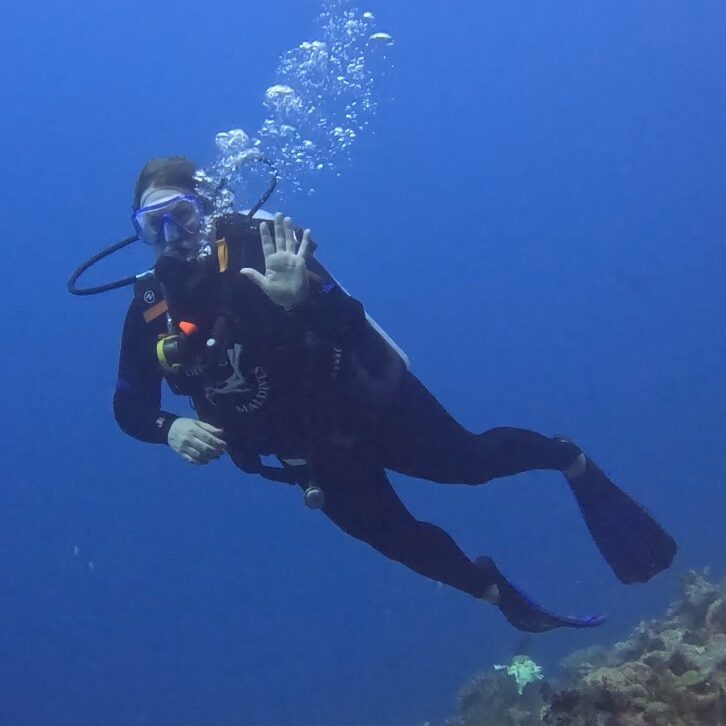 diving head shot